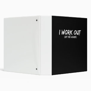 Funny I Workout Shirt For Gym Rats - Quarantine 3 Ring Binder