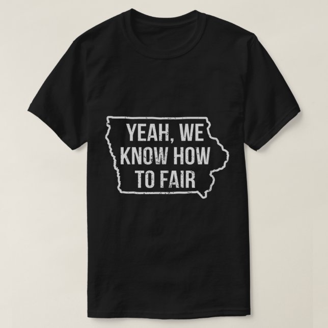 Funny IA State Fair Des Moines Iowa Vendor Farmer  T-Shirt (Design Front)