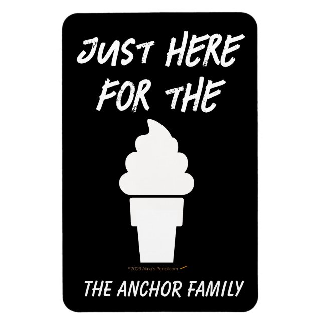 Funny Ice Cream Cruise Ship Stateroom Door Marker Magnet (Vertical)