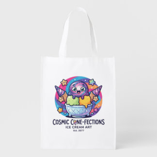 funny ice cream grocery bag