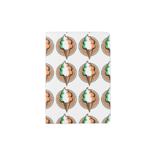Funny ice cream Irish flag Passport Holder