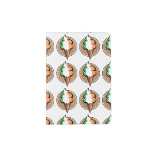 Funny ice cream Irish flag Passport Holder