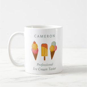 Funny Ice Cream Lovers Humor Cute Personalized Coffee Mug