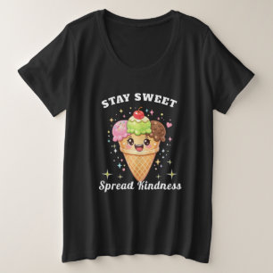 funny ice cream plus size T-Shirt