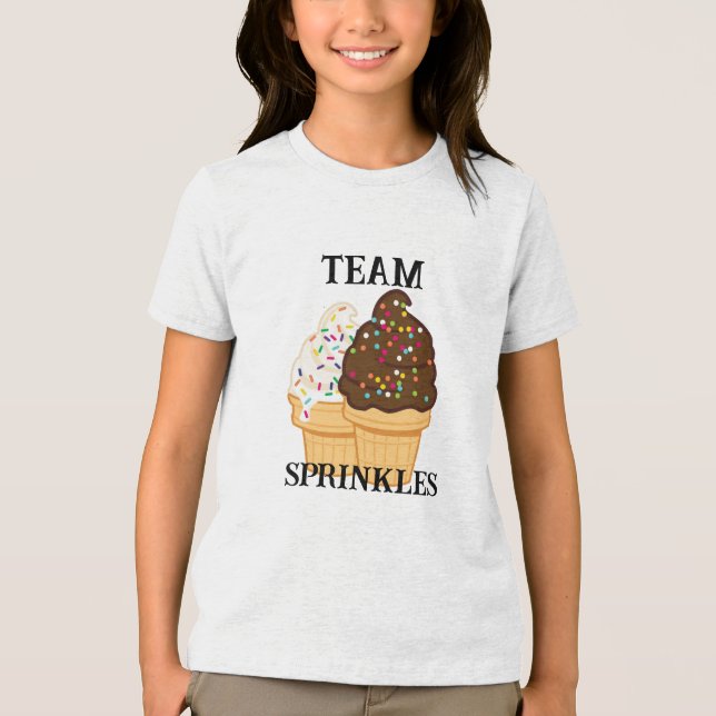 Funny Ice Cream Quote Kids Shirt - Sprinkles Humor (Front)