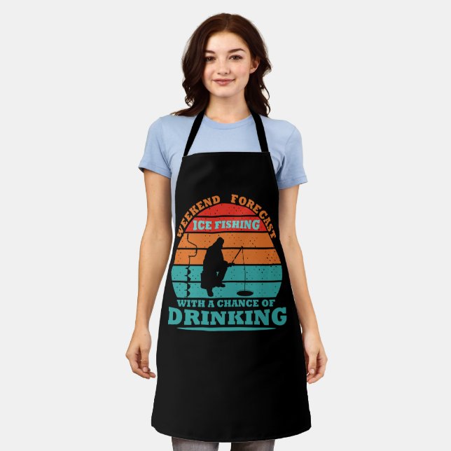 Funny Ice Fishing Apron (Worn)