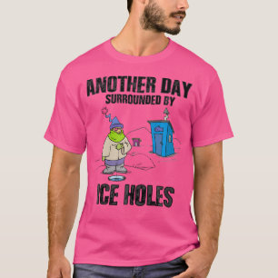 Funny Ice Fishing Fish House Spear House Winter Fi T-Shirt