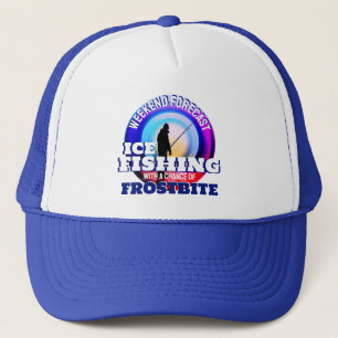 Funny Ice Fishing Frostbite Trucker Hat