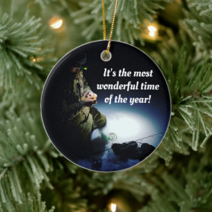 Personalized Ice Fishing Christmas Ornament Tree Decorations Best