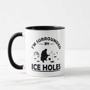 Funny ice fishing quote mug