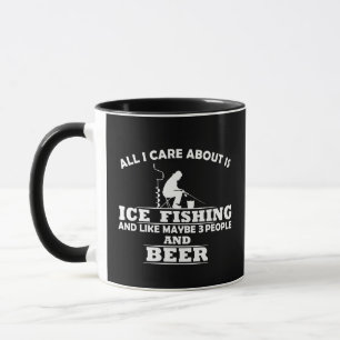 Funny Ice Fishing sayings Mug