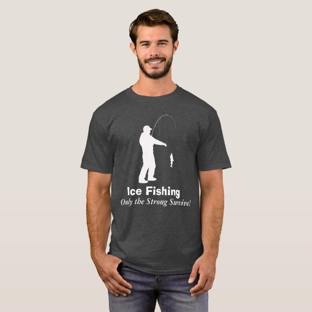 Funny Ice Fishing Shirt (Front Full)