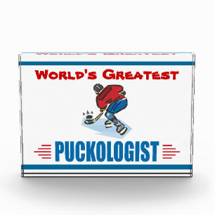Funny Ice Hockey Acrylic Award