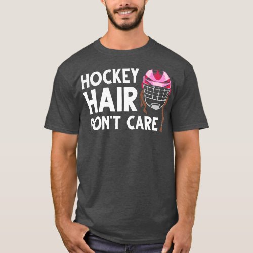 Funny Ice Hockey For Women Girls Field Hockey Helm T_Shirt