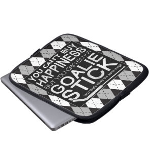 Funny Ice Hockey Goalie Laptop Sleeve