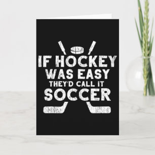 Funny Ice Hockey Player Goalie Sports Gift Men Wom Card