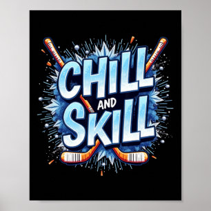 Funny Ice Hockey Quote Gift Skill Poster