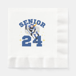 Funny Ice Hockey Senior 2024 Napkins