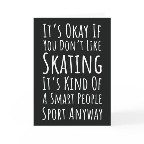 Funny Ice Skating Cards Skater Winter Sports