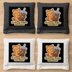 Funny Iced Coffee Lover Gift Cornhole Bags