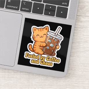 Funny Iced Coffee Lover Gift Sticker