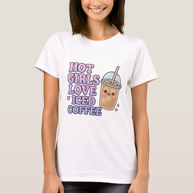 Funny Iced Coffee Shirt – Dark Humor Coffee Lover  (Front)