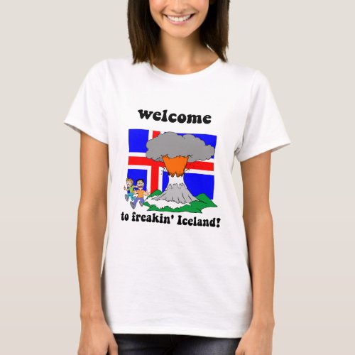 Funny Iceland volcano T_Shirt