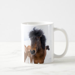 Funny Icelandic Horse Portrait Coffee Mug