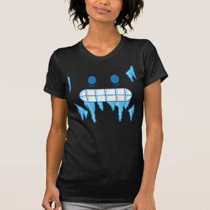 Funny Icy Cold Face Halloween Freezing Emoji T-Shirt