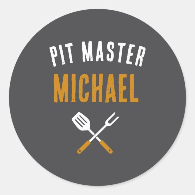 Funny Id Smoke That Name Bbq Grilling Dad  Classic Round Sticker (Front)