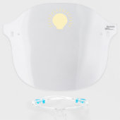 Funny Idea Light Bulb Face Shield (Front w/Glasses)