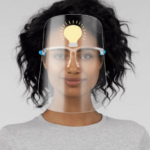 Funny Idea Light Bulb Face Shield