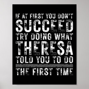 Funny If At First You Dont Succeed Birthday Theres Poster