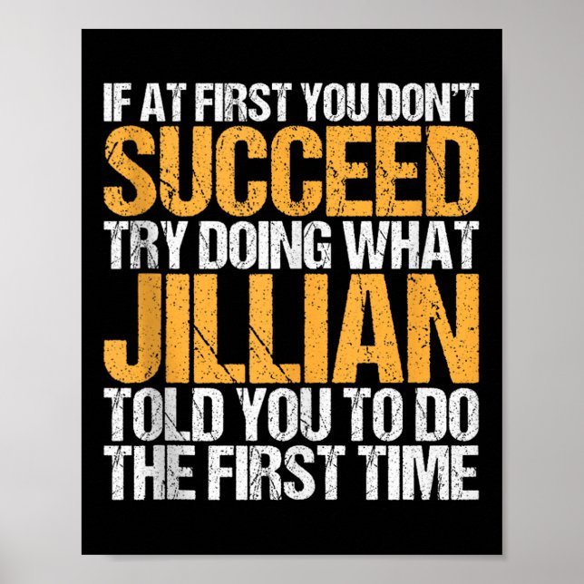 Funny If At First You Dont Succeed Try Doing What  Poster (Front)