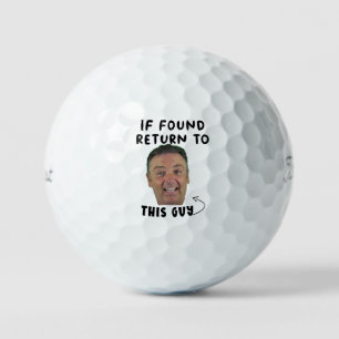 Funny "If Found Return To" Golf Balls - Humorous 