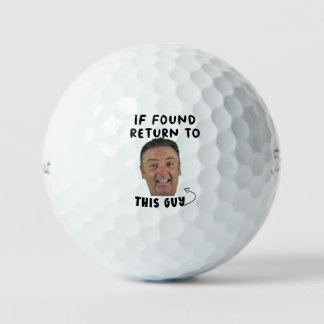 Funny "If Found Return To" Golf Balls - Humorous