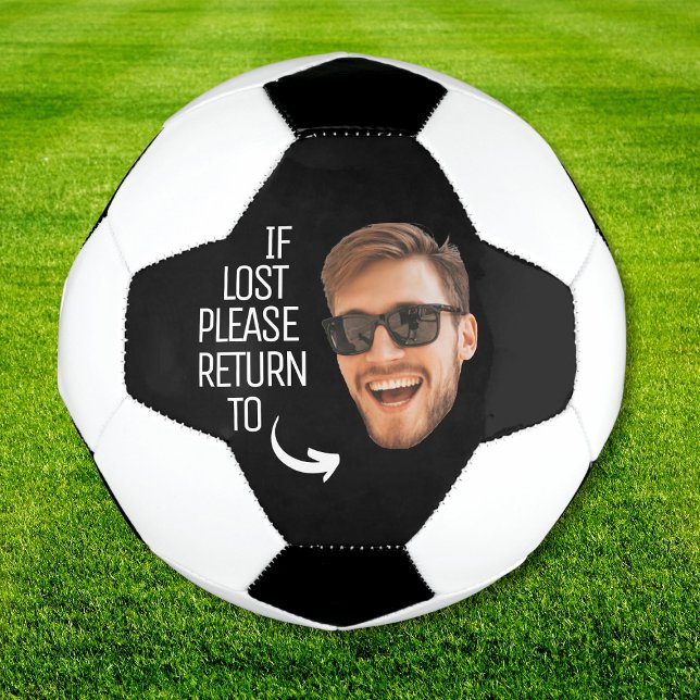 Funny If Lost Return To Boy's Face Photo Soccer Ball (Funny If Lost Return To Boy's Face Photo Soccer Ball
)