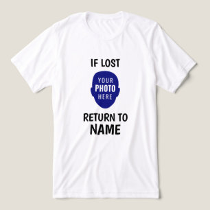 Funny If Lost Return To Custom Photo Face & Name Tri-Blend Shirt