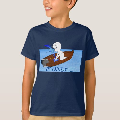 Funny_If only Ghost T_Shirt for kids