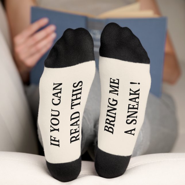 Funny If You Can Read This Personalized Gift Socks (Bottom)