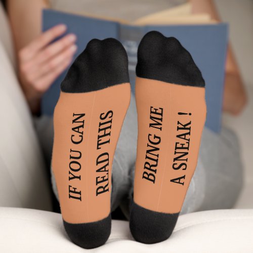 Funny If You Can Read This Personalized Gift Socks