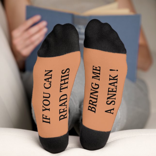 Funny If You Can Read This Personalized Gift Socks (Bottom)