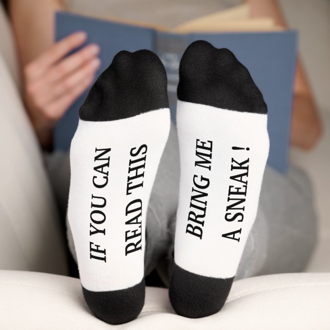 Funny If You Can Read This Personalized Gift Socks (Bottom)