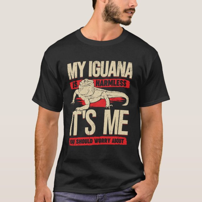 Funny Iguana Animal Lover Gift T-Shirt (Front)