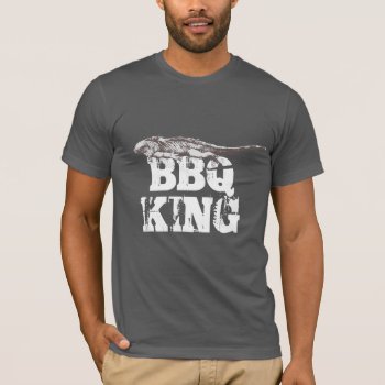 Funny Iguana Bbq King T-shirt by fotoplus at Zazzle