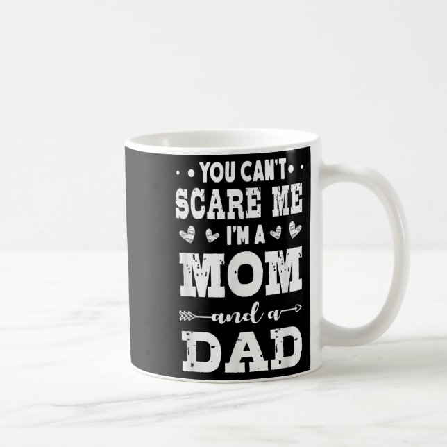 Funny I'm A Mom And A Dad Single Mom  Coffee Mug (Right)