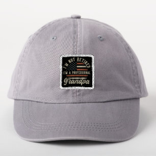 Funny "I'm A Professional Grandpa" Retirement Patch