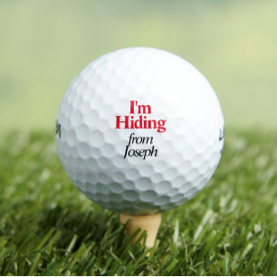 Funny I'm Hiding Personalized Golf Balls