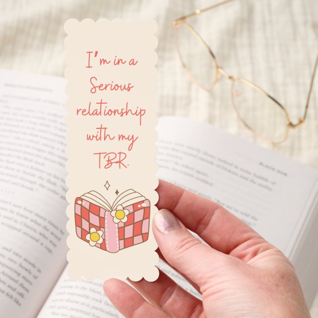 Funny I'm in a serious Relationship Custom Name Bookmarks (Hand)