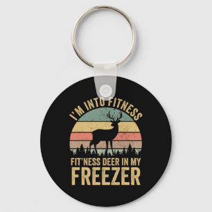 Funny I'm Into Fitness Fitness Deer In My Freezer Keychain